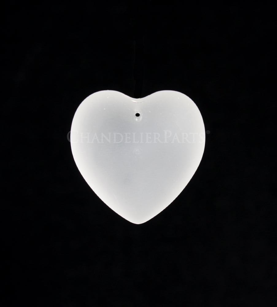 SWAROVSKI® <Br>28mm Full Cut Matte White Heart