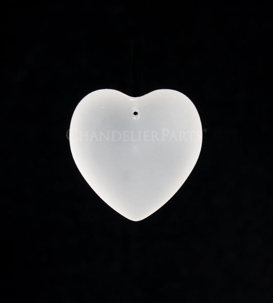 SWAROVSKI® <Br>28mm Full Cut Matte White Heart