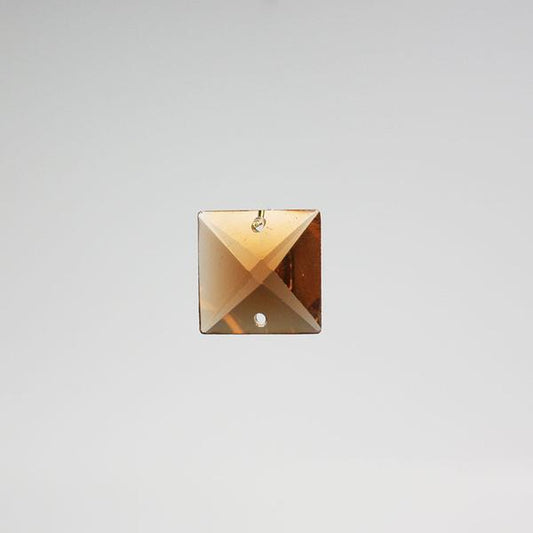 SPECIAL - 16mm Amber Square Prism (2 hole)
