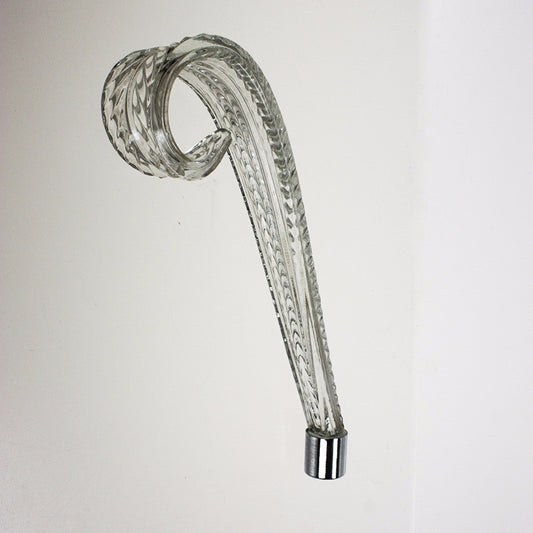 9" Bent Scroll w/ Chrome Ferrule