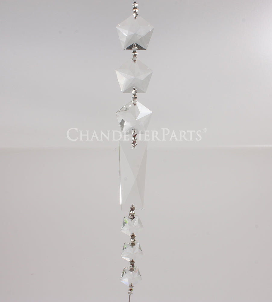 9" Graduated Clear Basket Chain (Blemished)
