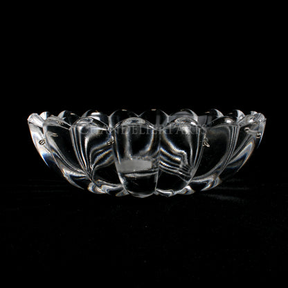 5-1/2" 9 Pin Highly Scalloped Pressed Bobeche