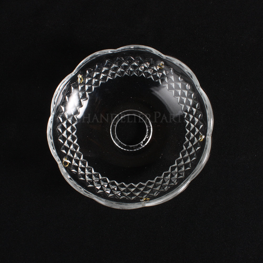 5" Pressed Bobeche (2 Pin Hole Options)