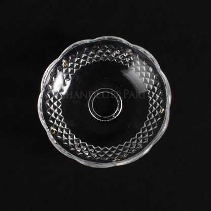 5" Pressed Bobeche (2 Pin Hole Options)