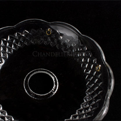 5" Pressed Bobeche (2 Pin Hole Options)