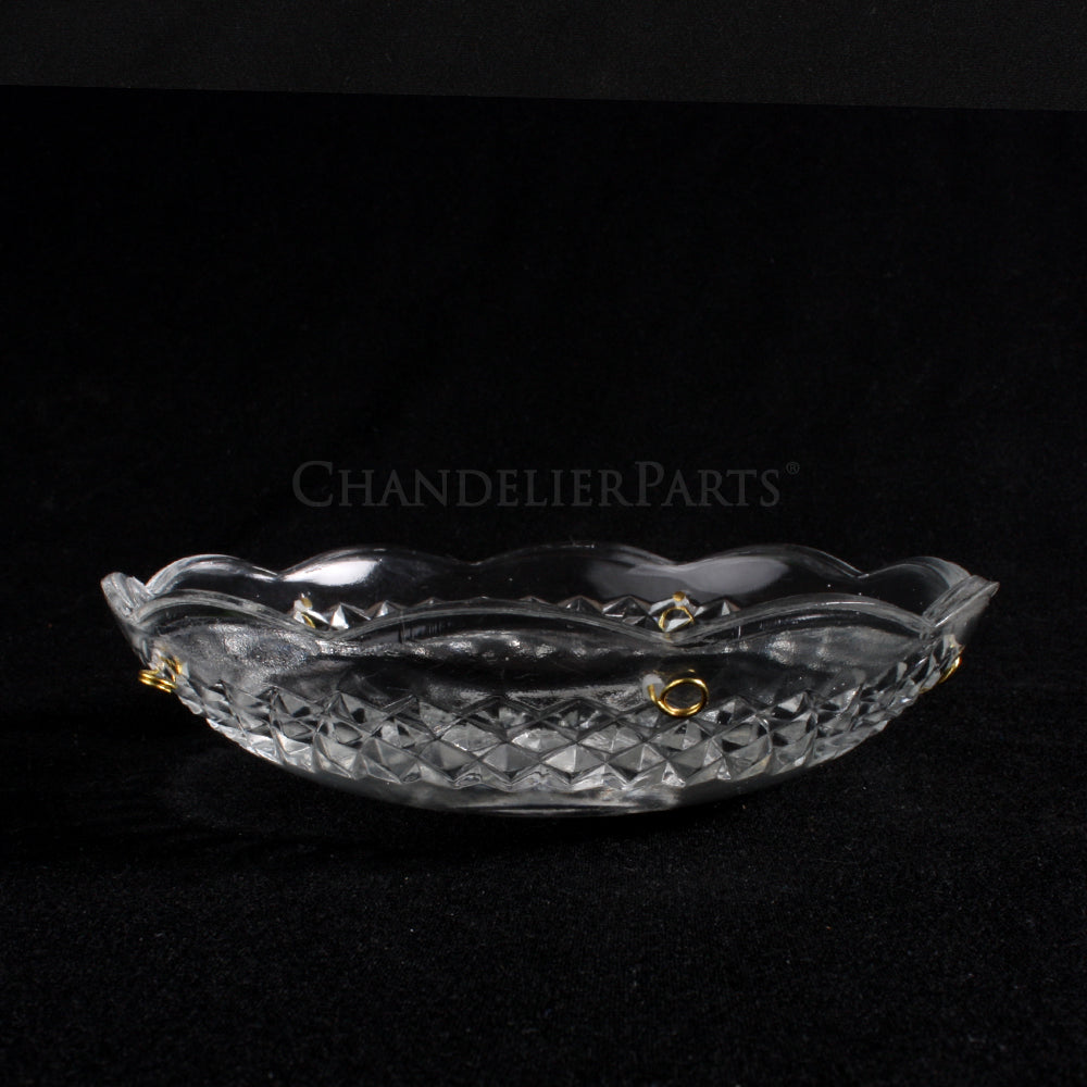 5" Pressed Bobeche (2 Pin Hole Options)
