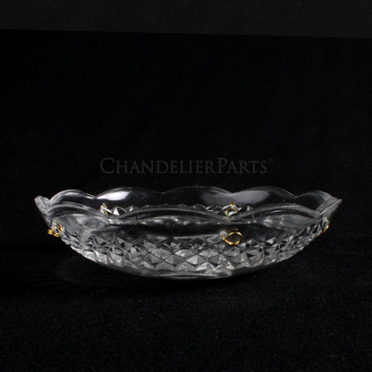 5" Pressed Bobeche (2 Pin Hole Options)