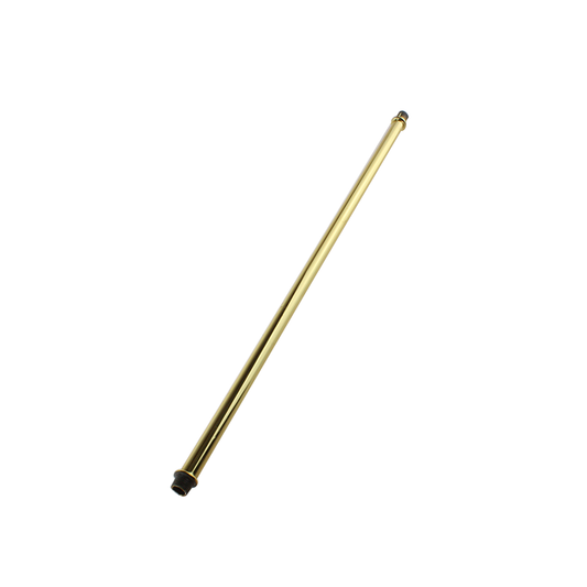 Polished Brass Arm Pipe 15-9/32" Threaded on both ends