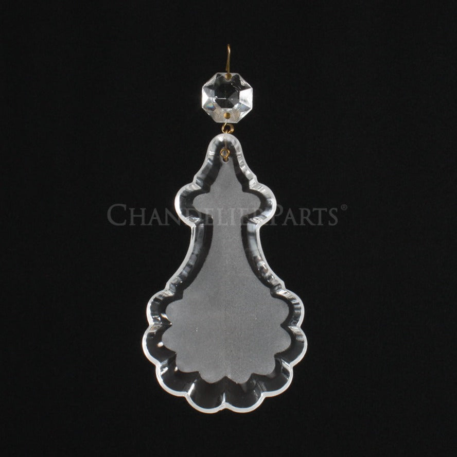 Turkish 4" Frosted Pendalogue w/ Top Bead