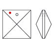 SWAROVSKI STRASS®<br>Crystal 1-Hole Square Prism