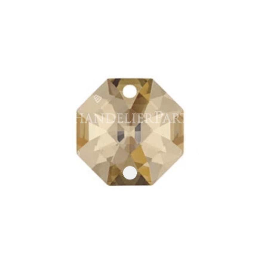 SWAROVSKI STRASS®<BR>16mm Golden Teak 2-Hole Octagon