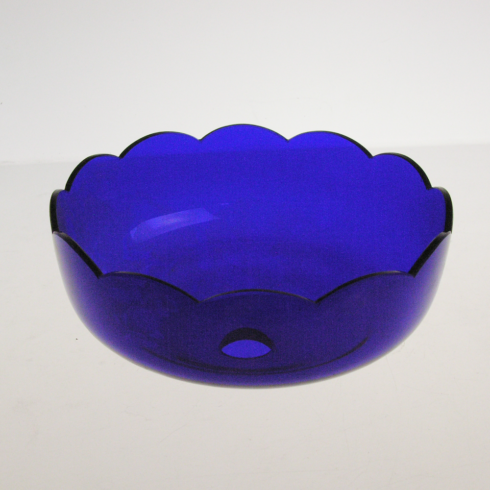 7" No Pin Cobalt Blue Crystal Bobeche