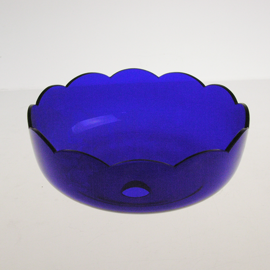 7" No Pin Cobalt Blue Crystal Bobeche