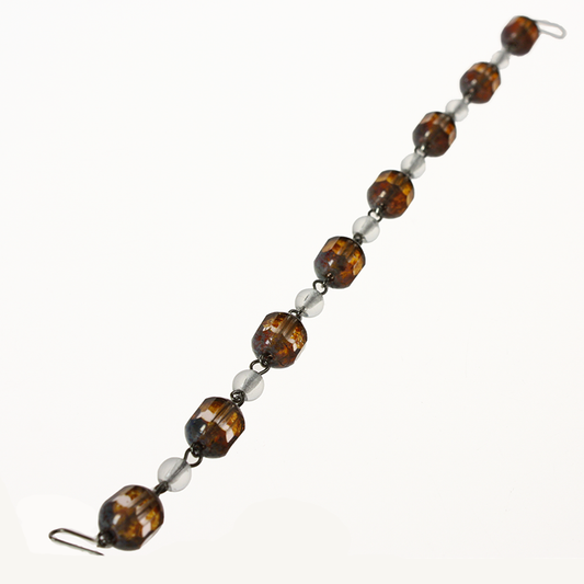 Rosaline/Clear 15-Bead Chain