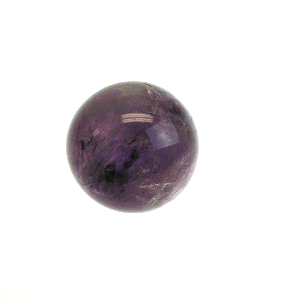 Rock Crystal 30mm Smooth Amethyst Ball (no hole)