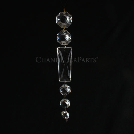 Clear Italian Graduated Basket Chains