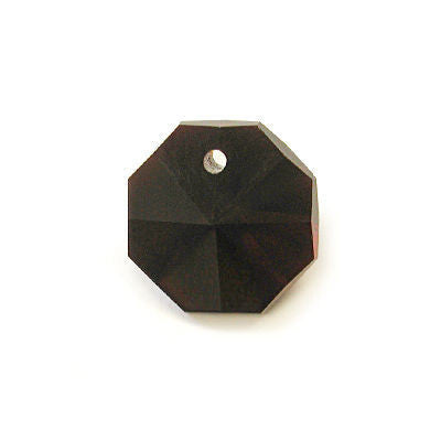 14MM GARNET 1 HOLE OCTAGON W/ 8 FACETS PRECIOSA MACHINE CUT 