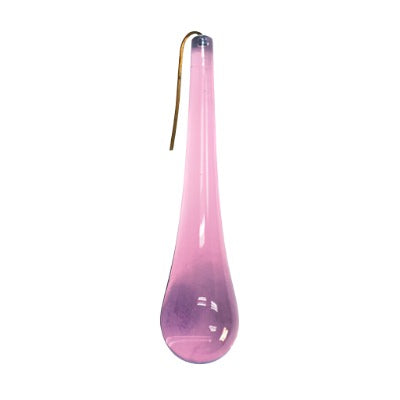 6.5 INCH AMETHYST SMOOTH MURANO TEAR DROP 