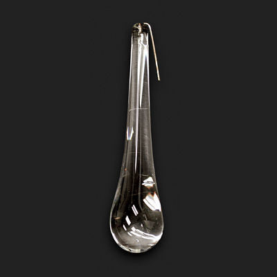 6.5 INCH CRYSTAL CZECH SMOOTH MURANO TEAR DROP 