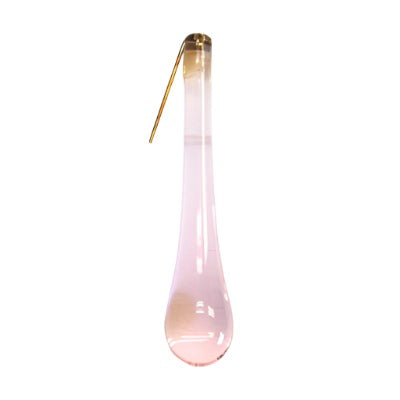 3 INCH PINK SMOOTH MURANO TEAR DROP 