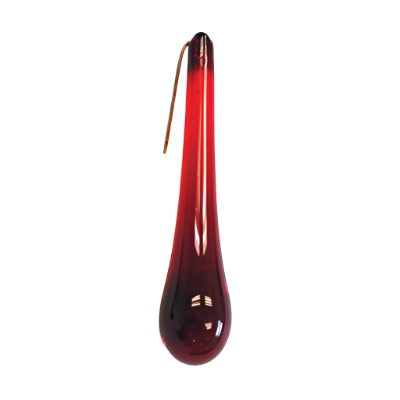 4 INCH SIAM SMOOTH MURANO TEAR DROP 