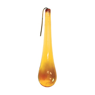 6.5 INCH TOPAZ SMOOTH MURANO TEAR DROP 