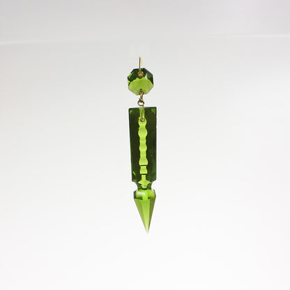 3-1/2" Colored Czech Notched Spear w/ 14mm Top Bead