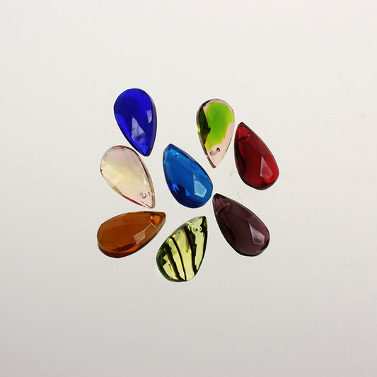 22mm 2-Tone Czech Crystal Colored Almond <br> Pack of 12