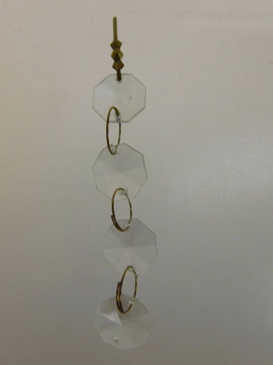 Acrylic  3" 4 Bead Chain