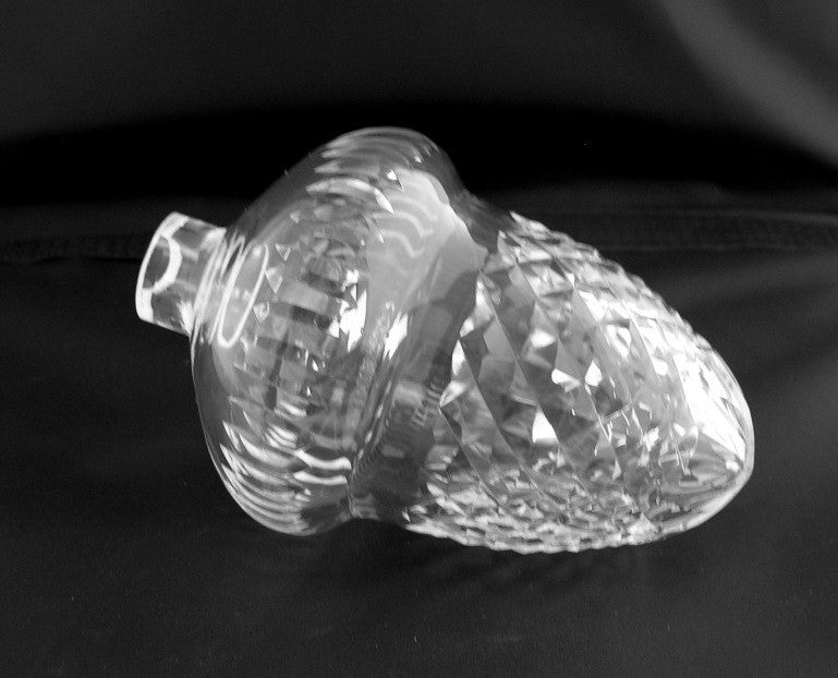 6" Czech Crystal Acorn Center Part