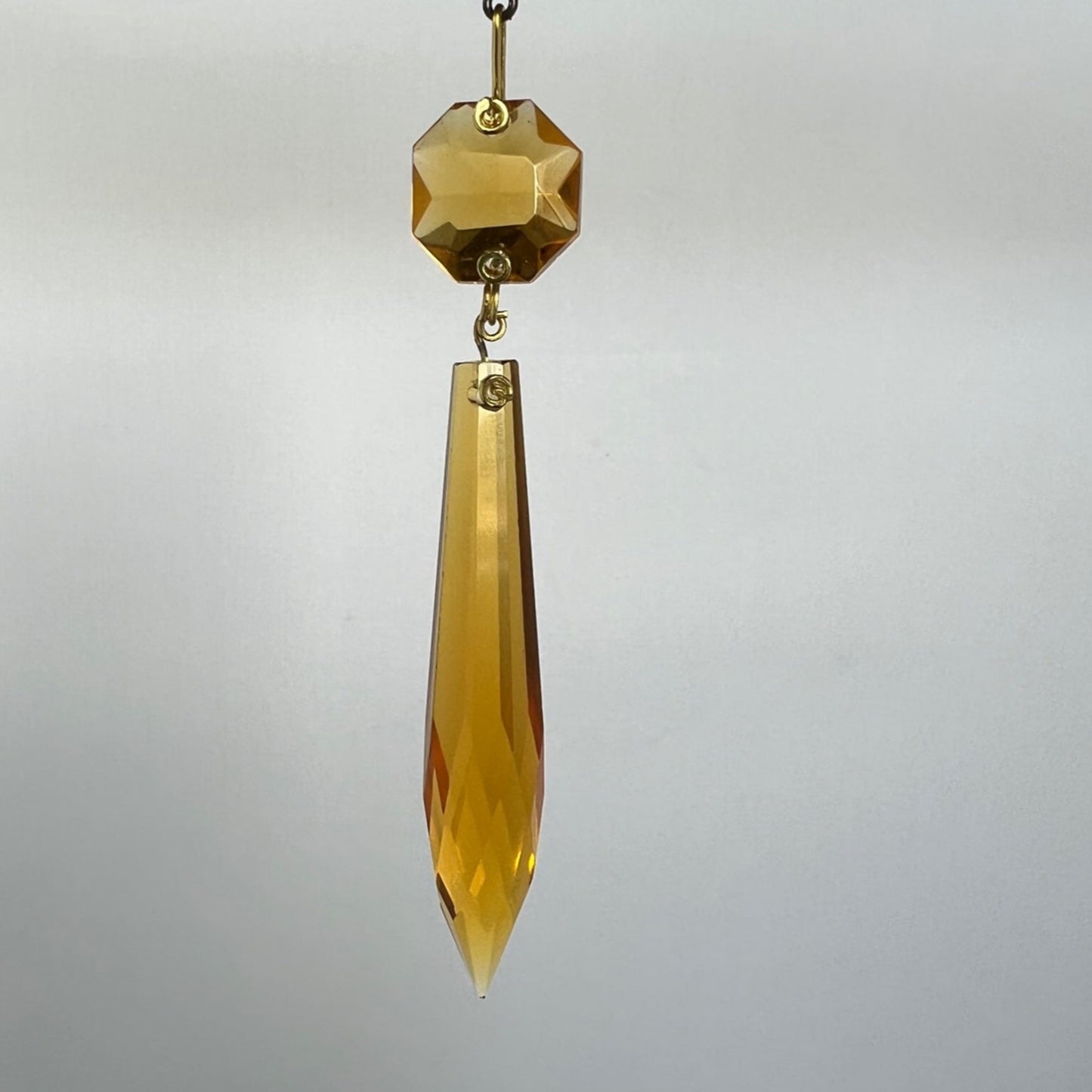 Czech 3" Colored U-Drop w/ 14mm Top Bead