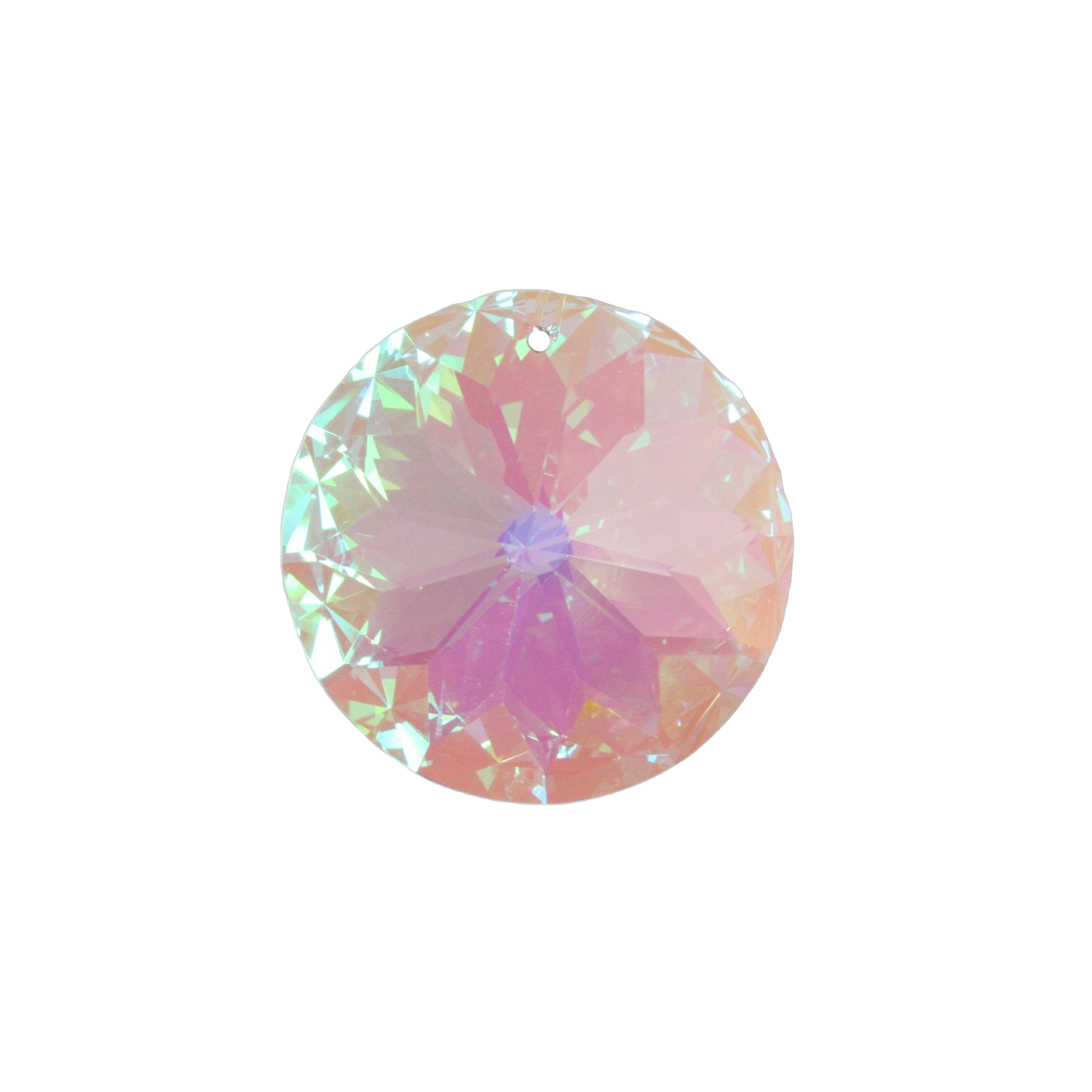 ASFOUR® Crystal<br>40mm AB 1-Hole Round Prism