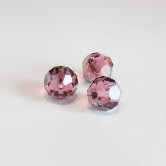 SWAROVSKI STRASS®<br>10mm Colored Faceted Round Bead