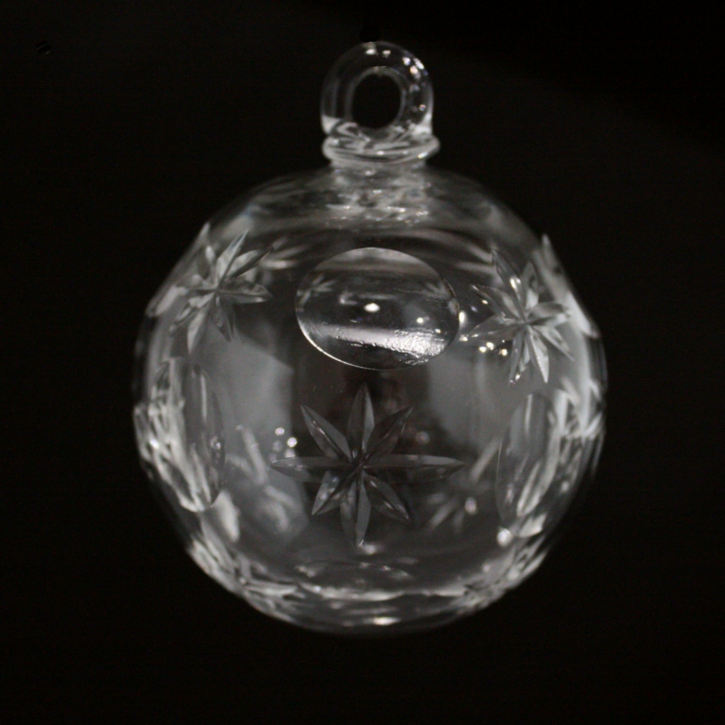 Crystal Star and Olive Cut Hollow Ball