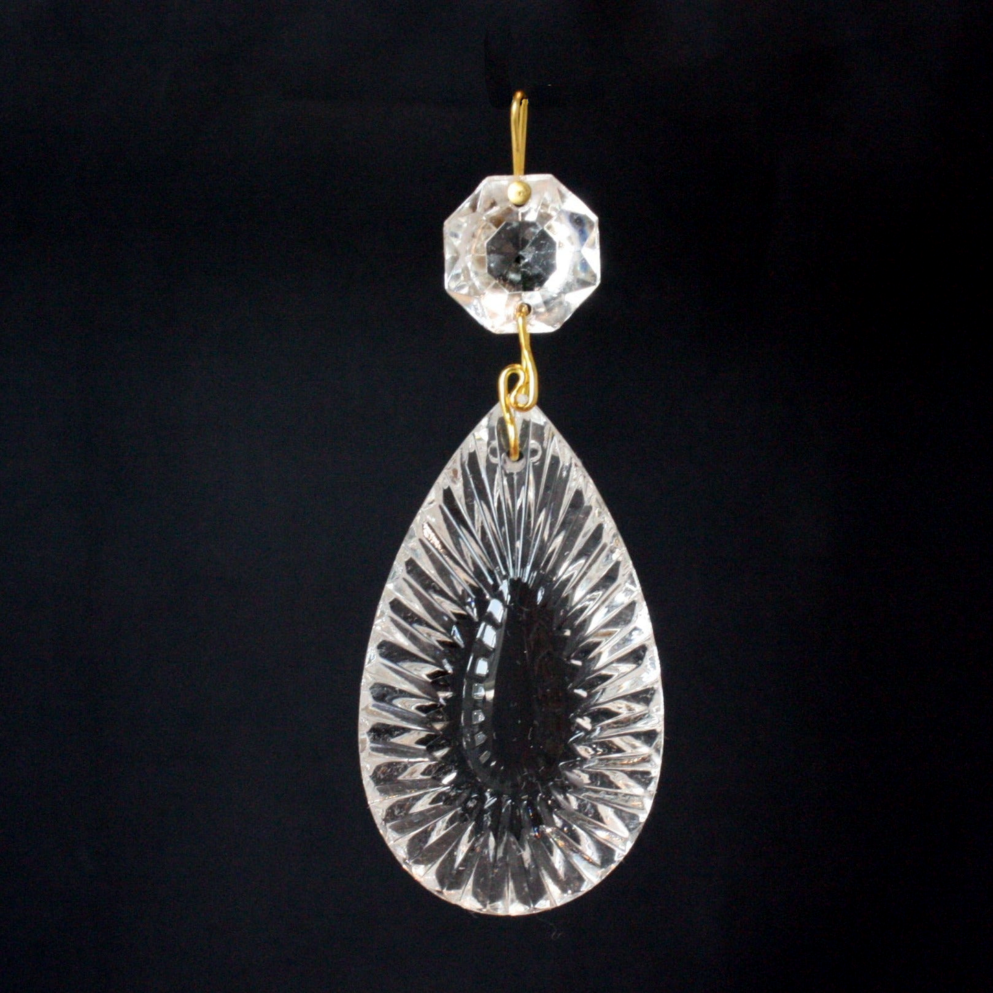 Flame Crystal Prism w/ Top Bead<br>(2 sizes)