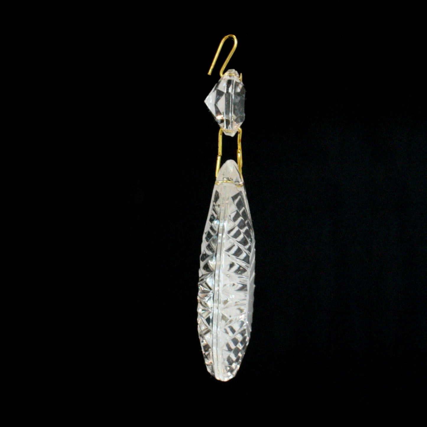 Flame Crystal Prism w/ Top Bead<br>(2 sizes)
