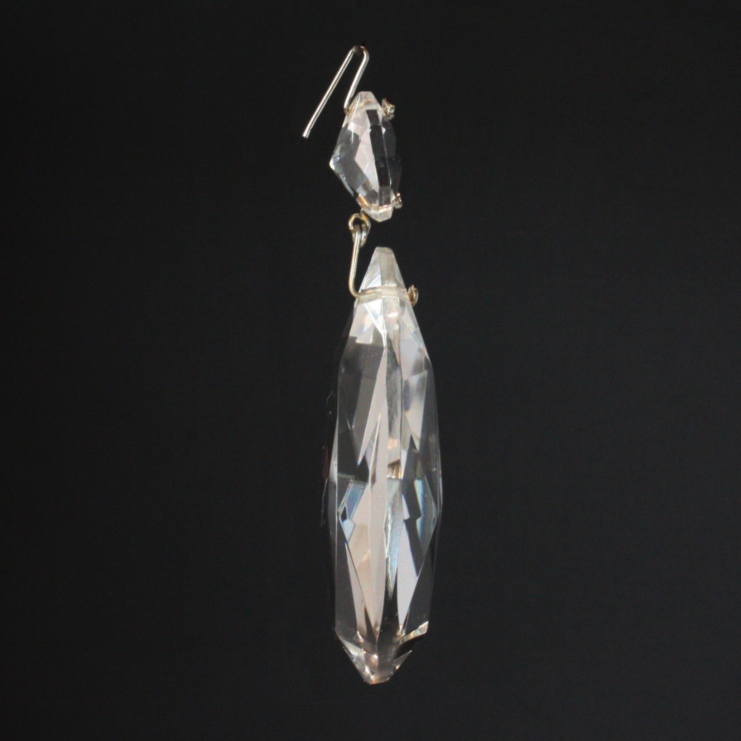 Czech Crystal Full Cut Teardrop w/ Top Bead