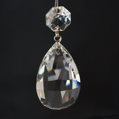 Turkish Crystal Teardrop w/ Top Bead