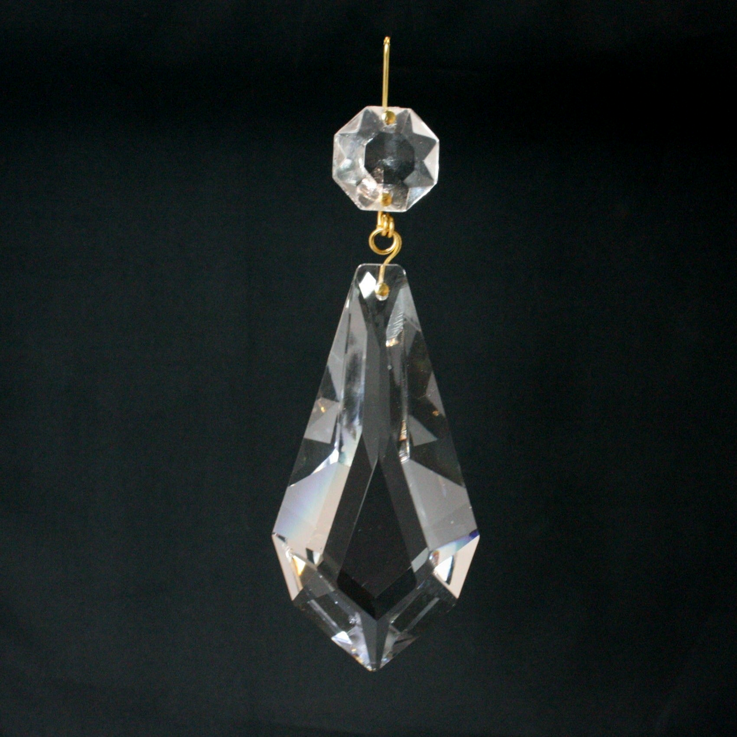 Turkish Diamond Prism w Top Bead (4 sizes)