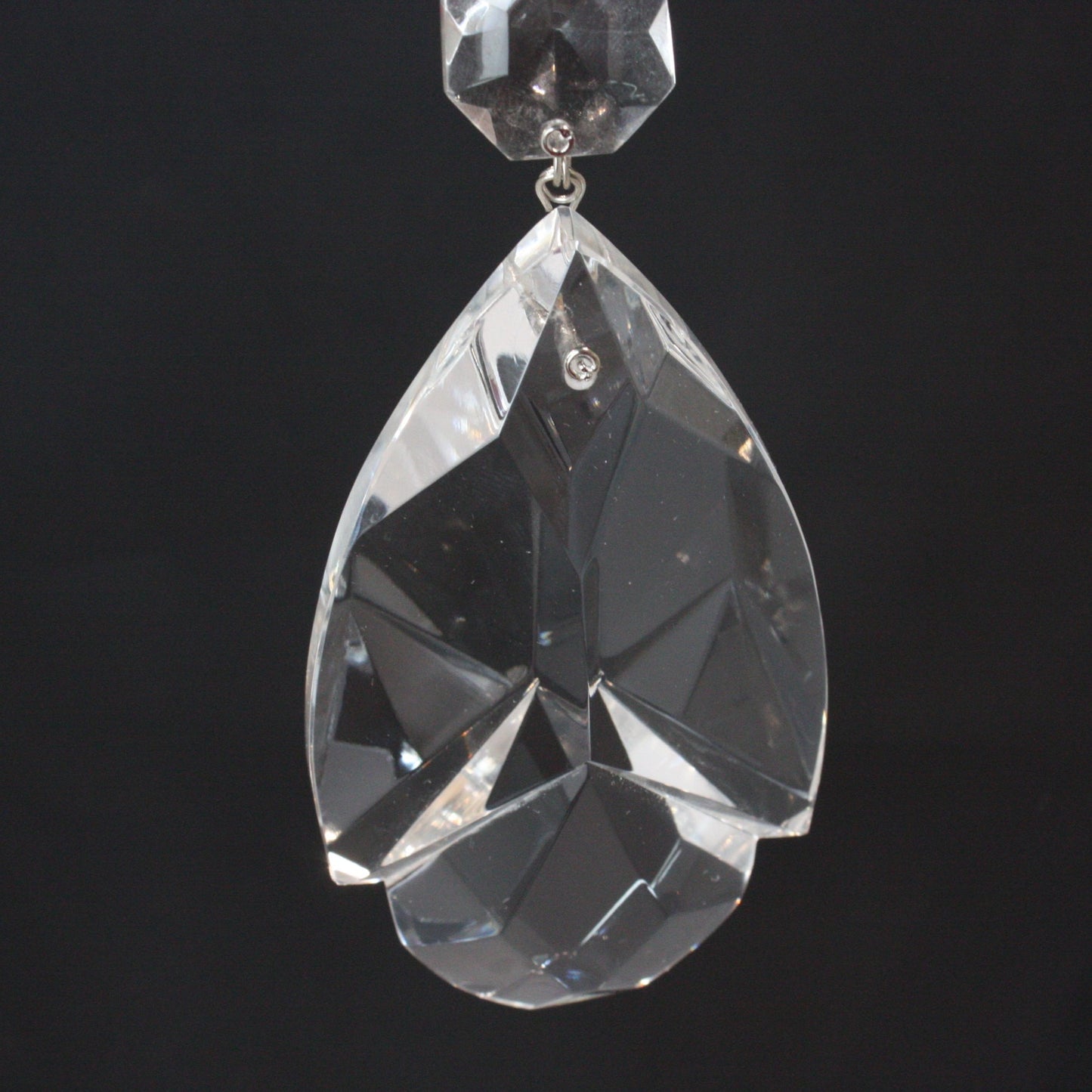 Czech Crystal Teardrop w/ Top Bead<BR>(4 sizes)