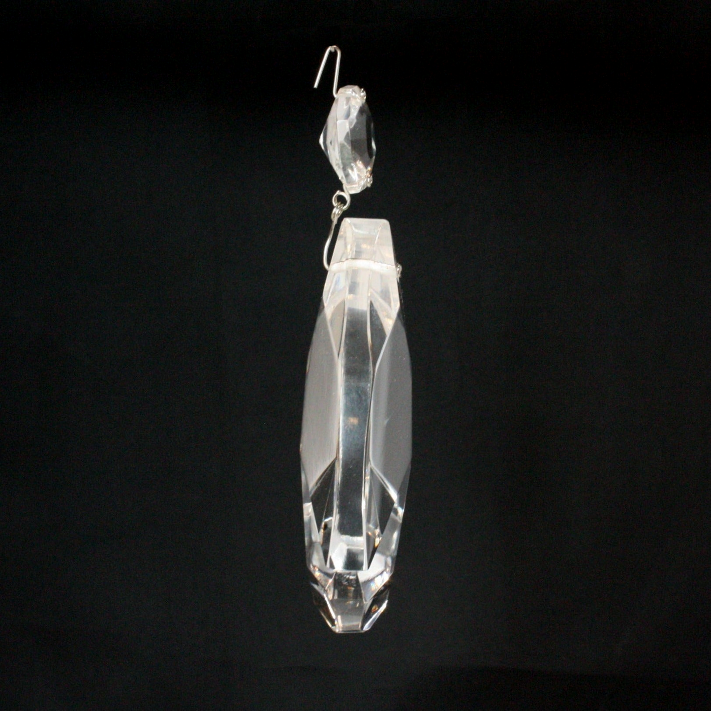 Czech Crystal Teardrop w/ Top Bead