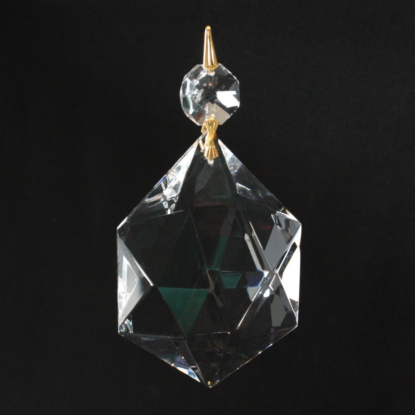 Turkish Crystal 6-Sided Prism w/ Top Bead
