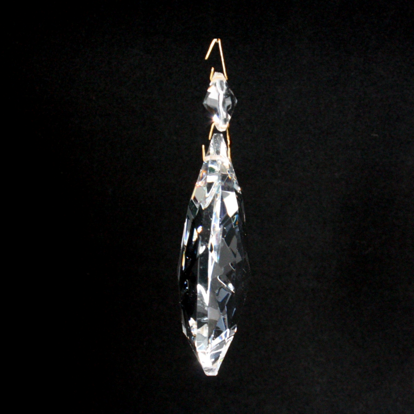 Turkish Crystal 6-Sided Prism w/ Top Bead