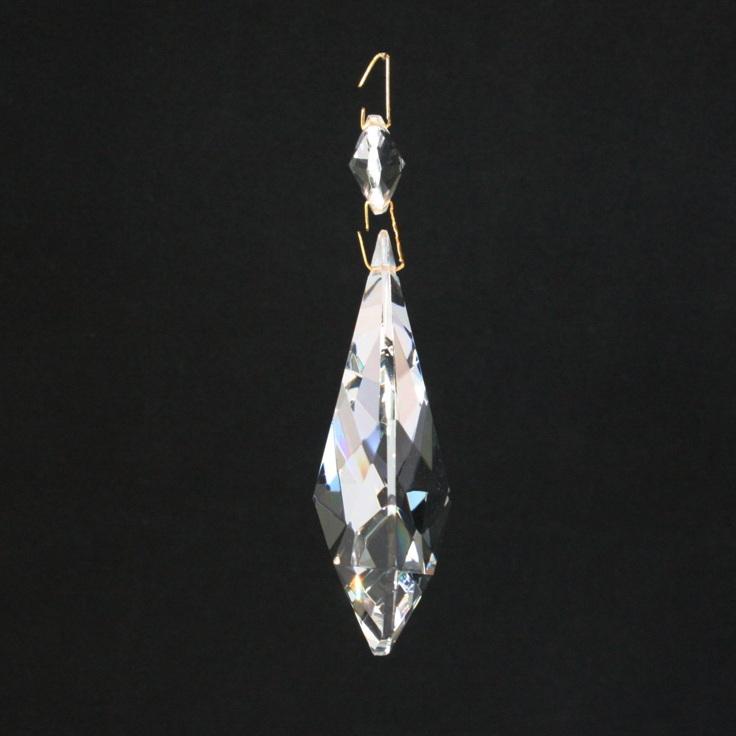8-Sided Clear Point Prism w/ Top Bead <br> (2 sizes)