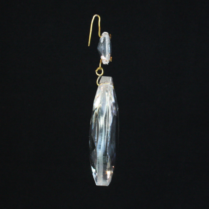 2" Half Cut Teardrop Prism w/ Top Bead