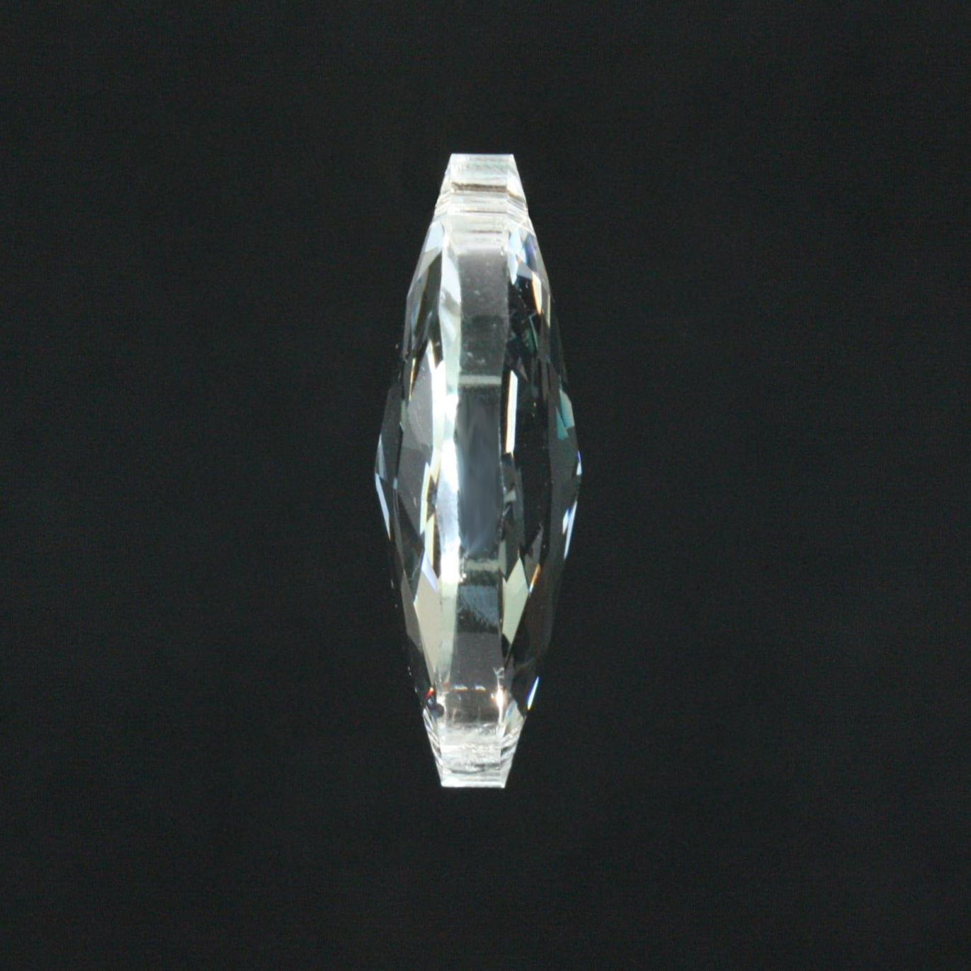 Turkish Crystal 38mm 2-Hole Oval Teardrop