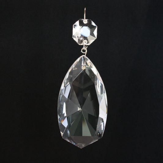 Czech Crystal Teardrop w/ Top Bead