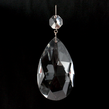 Crystal Full Cut Teardrop w/ Top Bead