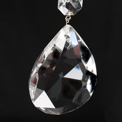 Czech Crystal Teardrop w/ Top Bead