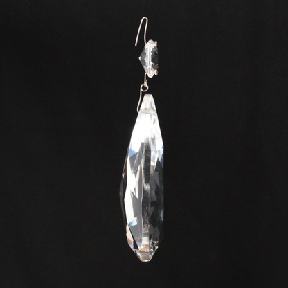 Czech Crystal Teardrop w/ Top Bead